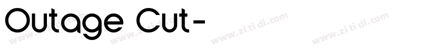 Outage Cut字体转换